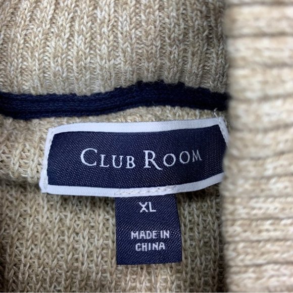 Club Room Mens Ribbed Four-Button All Cotton Sweater XL - Picture 4 of 9